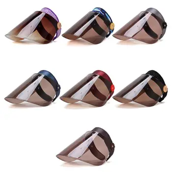

Adjustable Protective Visor Caps Plastic Visor Sun Hat Anti Spitting UV Protection Protective Hats Face Cover Protective Cap
