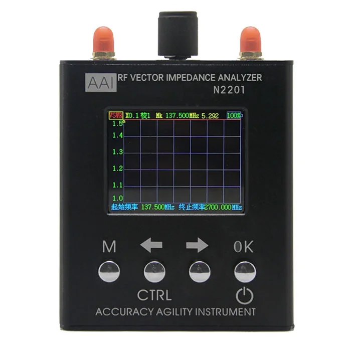 N2201SS Ruijie антенна анализатор талант метр векторное сопротивление 137,5-2700 МГц измеритель мощности