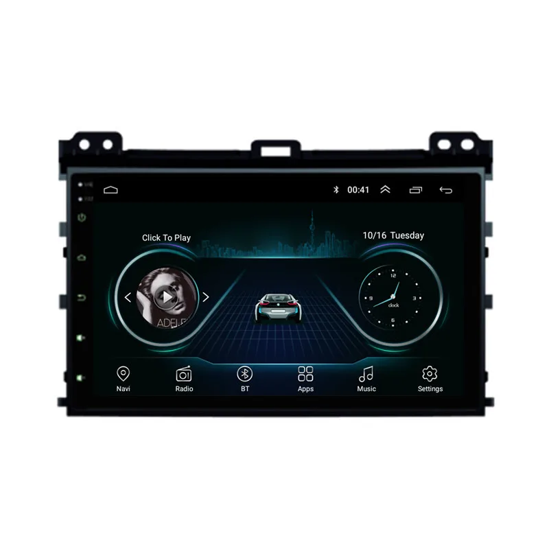 Четырехъядерный Android 8 1 подходит для TOYOTA PRADO Land Cruiser 120 2003 2010 мультимедийный стерео