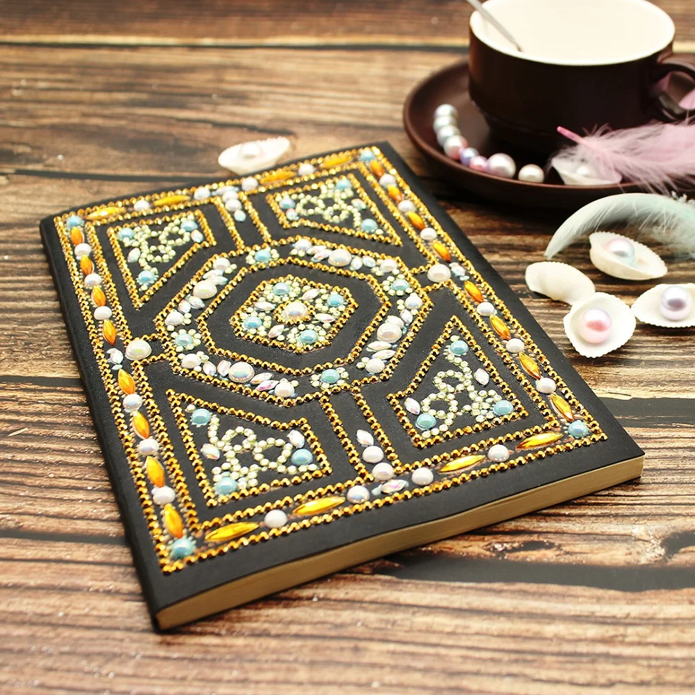 

HeeBenor Store New Comming Diamond Notebook Diamond Painting Cross Stitch A5 64 Pages Diary Book Christmas for Home Decor NB15