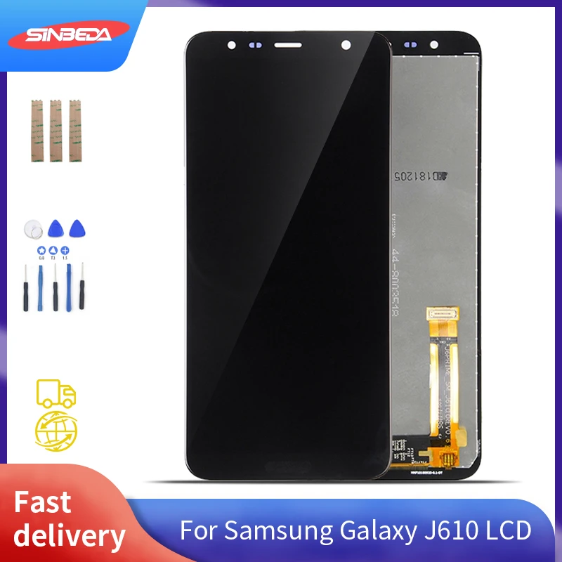 ЖК-дисплей Sinbeda IPS 6 0 дюйма для SAMSUNG Galaxy J610 с сенсорным экраном J6 Plus J4 J610F SM-J610FN J610FN/DS |