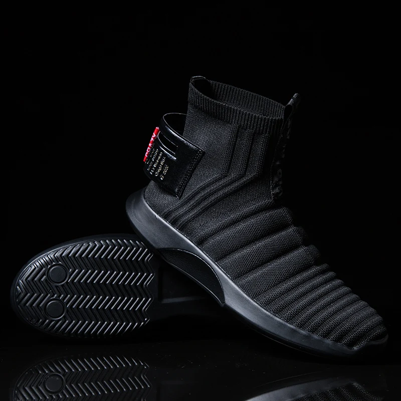 high top black and white shoes