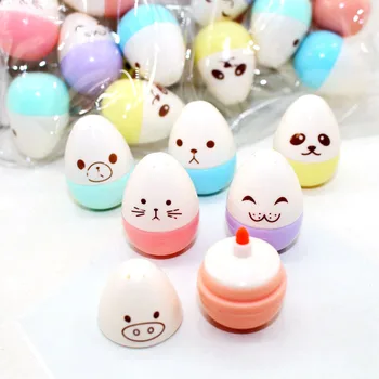 

6 Pcs Mini Smile Egg Candy banana Highlighter Pens Marker Pen Cute Stationery School Supplies New stationery