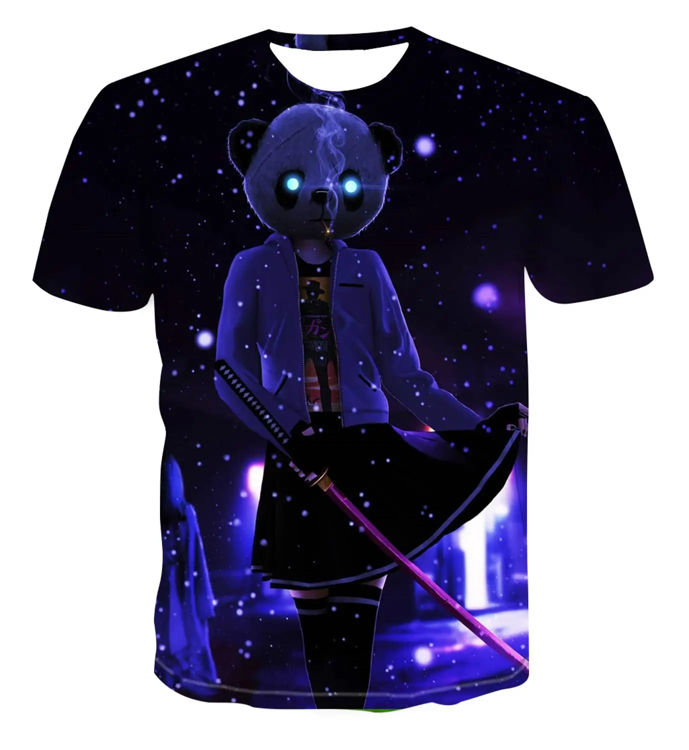 Футболка с 3d-рисунком коротким рукавом подходит для летней мужской моды s-6xl г.