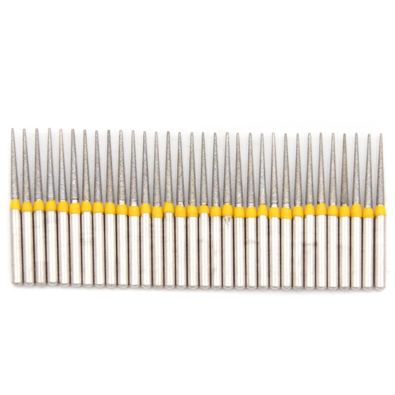30Pcs/pack Dental Diamond Burs Medium FG 1.6mm for High Speed Handpiece Turbine Dentist Tool Dental Lab Instrument