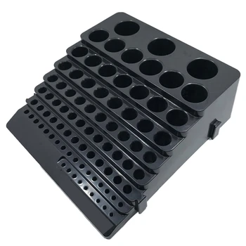 

Drill Bit Storage Box Milling Cutter Saving Space Drill Finishing Holder Organizer Case Box for Home DIY Woodworking Use