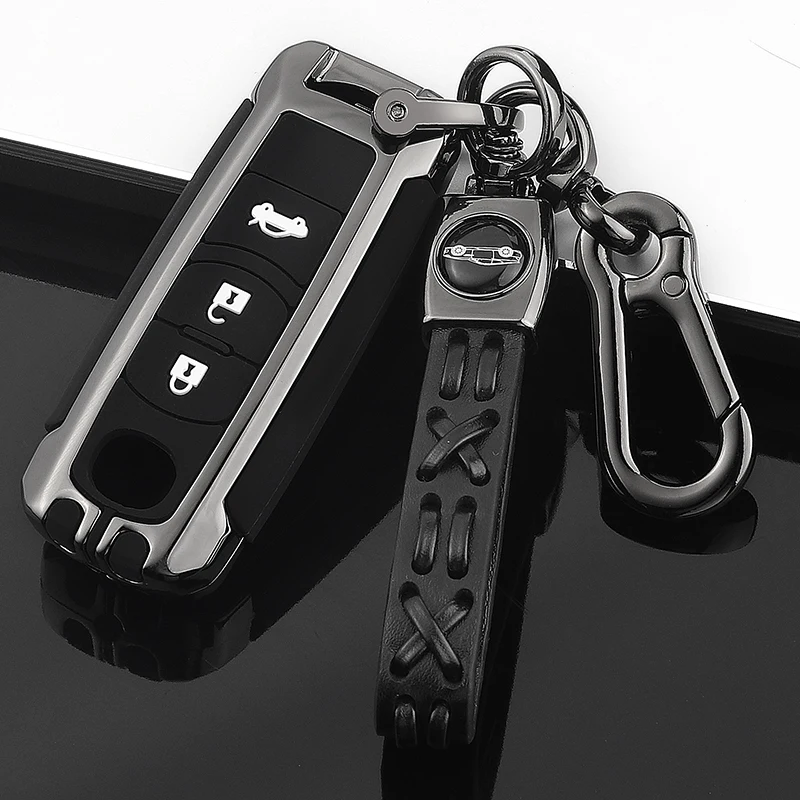 

Zinc alloy+Silicon Car Smart Remote Key Case Cover Chain For Mazda 2 3 6 Axela Atenza CX-3 CX4 CX5 CX-7 CX-9 2015 2016 2017 2020