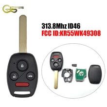 H0010A дистанционный ключ автомобиля 313,8 Mhz ID46 чип 4 кнопки для Honda Pilot Accord 2008-2012 KR55WK49308 брелок