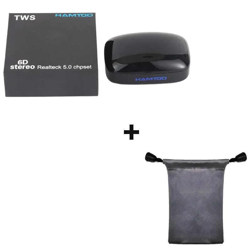 X29 TWS Bluetooth 5,0 цифровой дисплей беспроводные наушники 6D стерео отпечатков пальцев Сенсорный 2000 мАч с зарядным чехлом - Цвет: black add bag