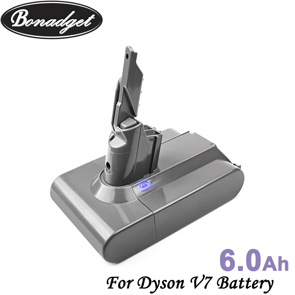 Литий ионные сменные батареи V7 Bonadget 21 6 в 6000 мАч для пылесоса Dyson 225403 заряжаемый