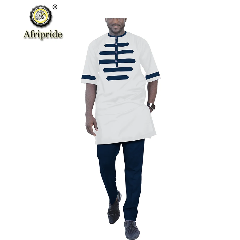 

Men`s Casual Tracksuit African Clothing Dashiki Tops Pants 2 Piece Set Ankara Shirts Blouse Tribal Outfits AFRIPRIDE S1916058