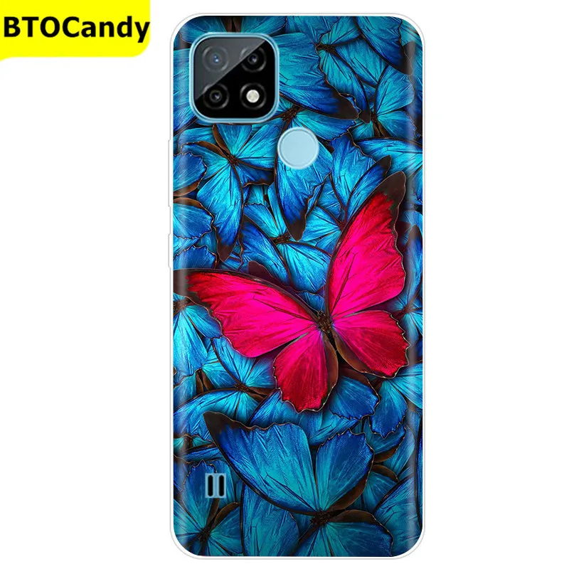 For Realme C21 Case Soft Tpu Silicone Case For OPPO RealmeC21 C 21 Phone Cover Fundas RMX3201 Bumper Case For Realme C21 Cover pouch phone Cases & Covers