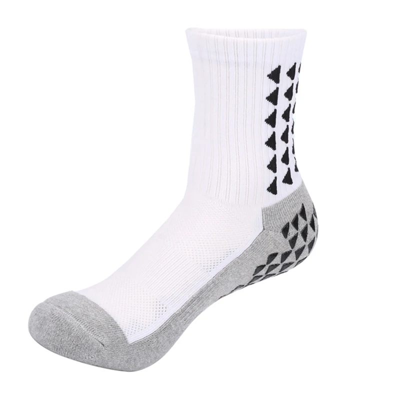 Нескользящие нескользящие носки-тапочки с ручками для взрослых мужчин и женщин - Цвет: White