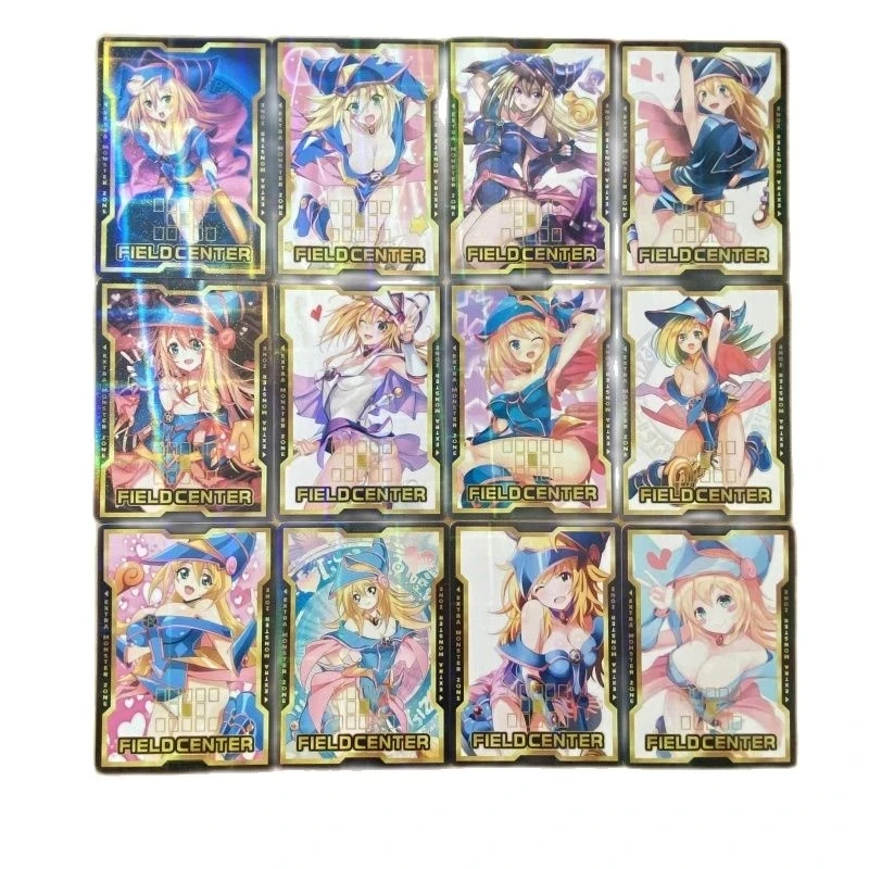 

Специальная продукция Yu-Gi-Oh для самостоятельной сборки, черная волшебная девушка, 12 карт с индикатором участка (не оригинал)