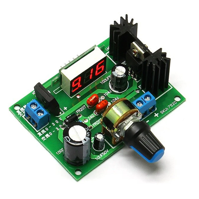 Регулируемый регулятор напряжения LM317 постоянного тока 1 25 ~ 28 в понижающий модуль