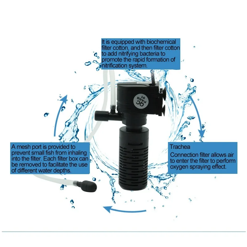 3W 300L/H Mini Submersible аквариум aquarium filter pump filtro acuario water Circulation Pump Fish Tank Internal Air Filter