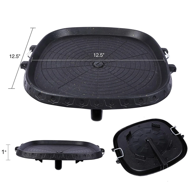 3 Shape 32cm Korean Maifan Stone Grill Pan Non-stick Portable Household  Outdoor BBQ Plate Smokeless Aluminum Tray Hot New - AliExpress