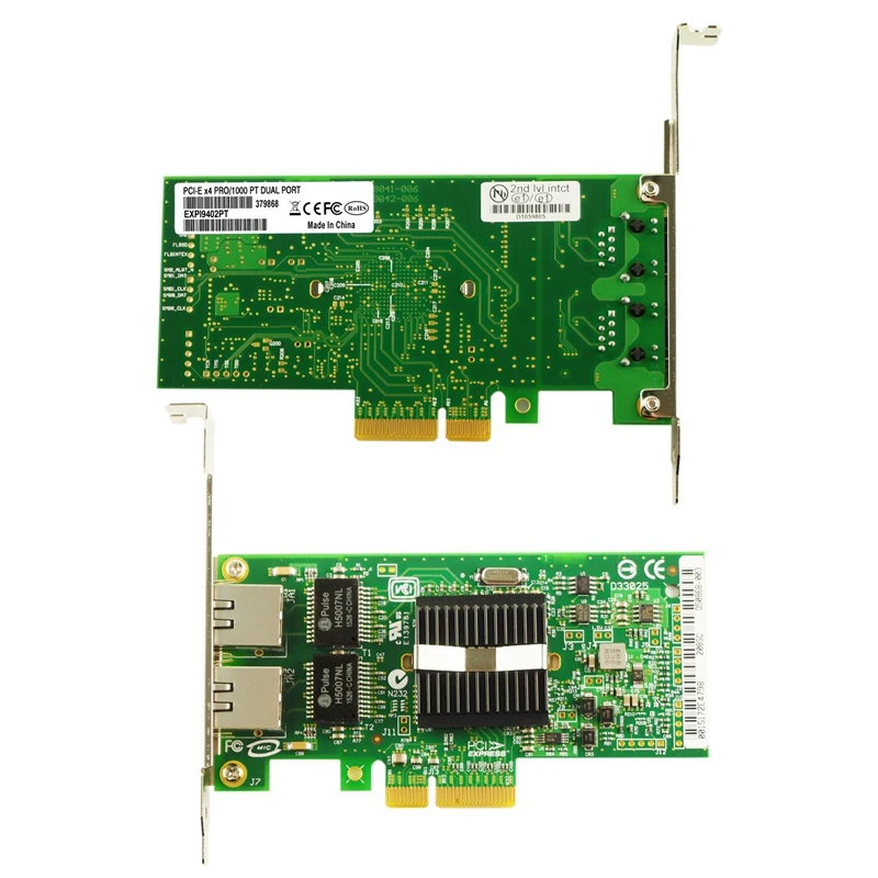Горячая сетевая карта для EXPI9402PT PRO/1000 Gigabit 10Bt/100Btx/1000Bt PT двухпортовый серверный сетевой адаптер