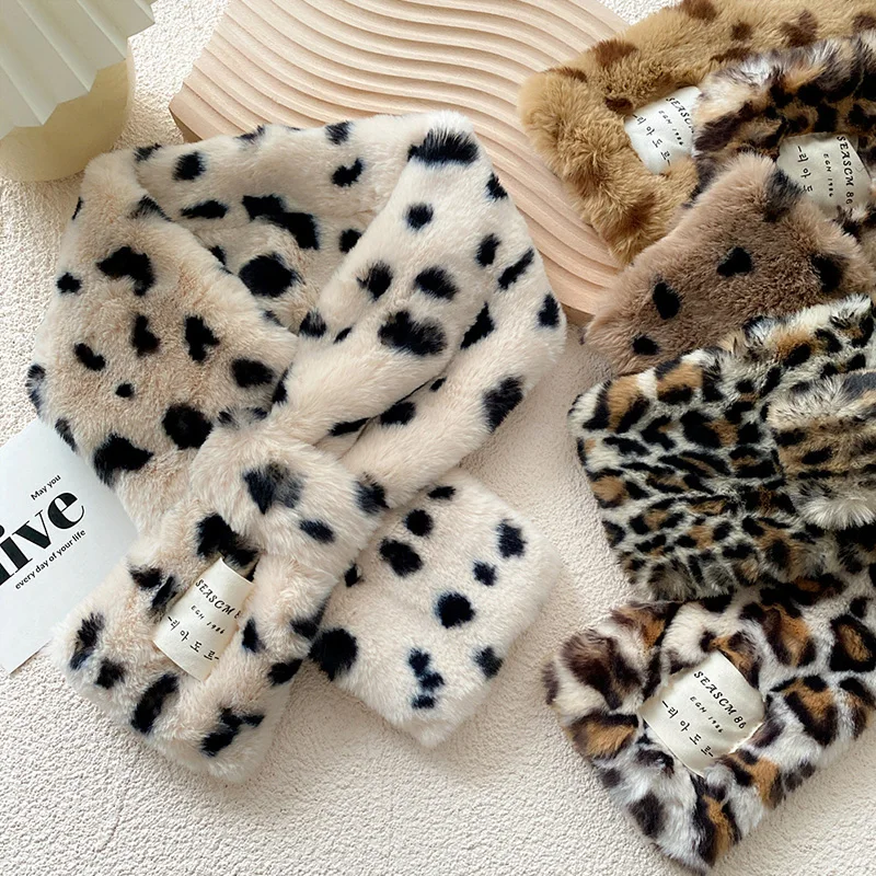 Scarf Leopard Winter Fashion | Scarf Collar Leopard Winter | Scarf Leopard Print Snood - Scarves ...