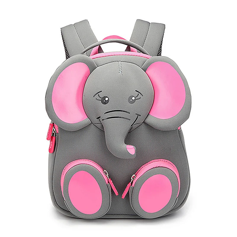 Модные школьные рюкзаки с 3D слоном для мальчиков и девочек, милые дизайнерские детские школьные сумки с животными, детские школьные сумки для студентов, Mochila Escolar