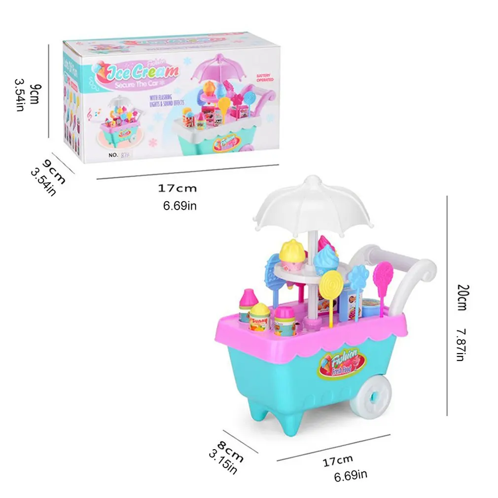 Детские развивающие игрушки для девочек с изображением конфет и мороженого, костюмы для дома, ролевые игрушки