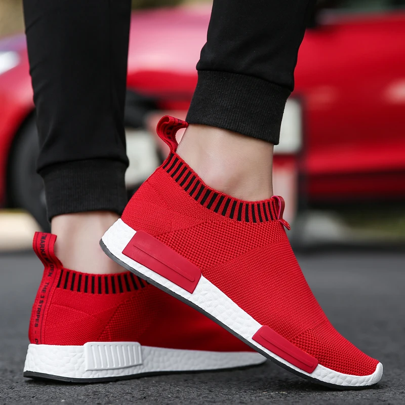 Men's Slip on Sock Sneakers 38-47 Super Light Breathable Mens Shoes Men Walking Jogging Shoes Men Sneakers Casual Shoes for Men - Image 4