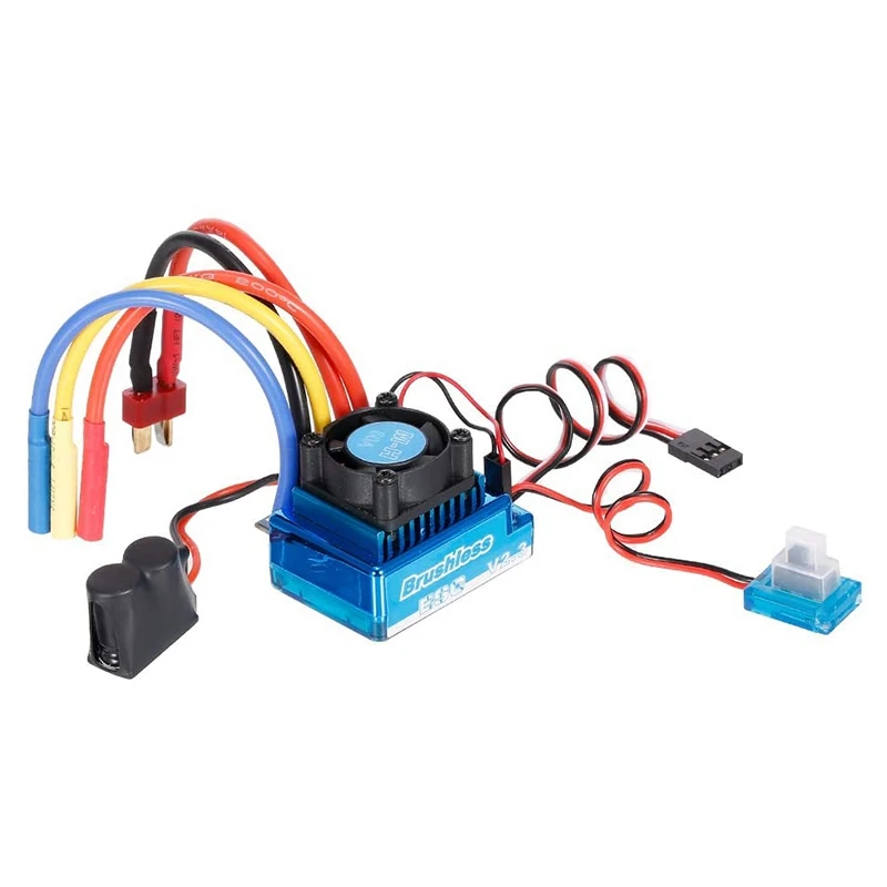 3650 4300Kv бесщеточный двигатель и 60A Esc радиатор с программной картой комбо для 1:10 Rc