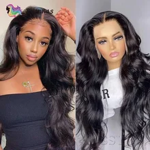 

Body Wave Lace Front Human Hair Wig for Black Women Pre Plucked Brazilian Hd 13x4 180% 30 Inch Wig Pre Plucked Closure Wig