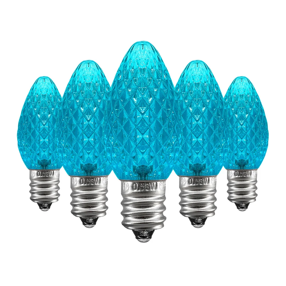 Ul Vermeld 25 Pack C7 Led Vervanging Bollen, 2 Smd Leds In Elk Kerst