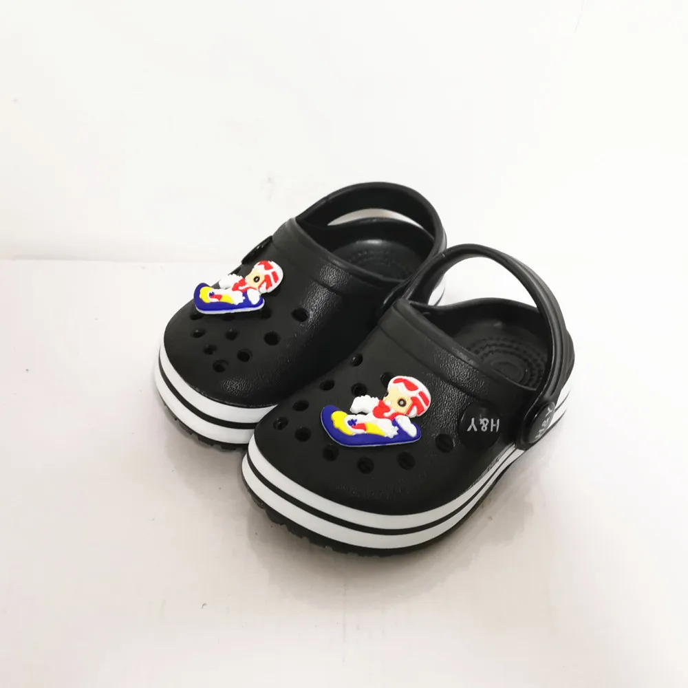 

Мюли для мальчиков, летние сандалии с мультяшным рисунком, Кроксы, клоги, тапки с отверстиями, европейские размеры 18 19 20 21 22 23 24-29 30-35, 2022