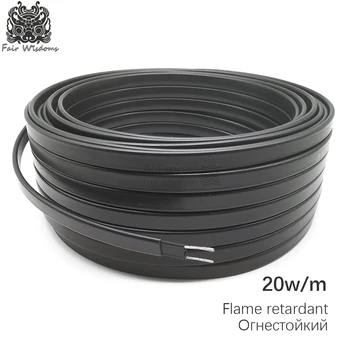 

20meters Flame retardant 220V 8mm antifreeze defrost self-limiting temperature heating cable Water pipe Insulation heating cable