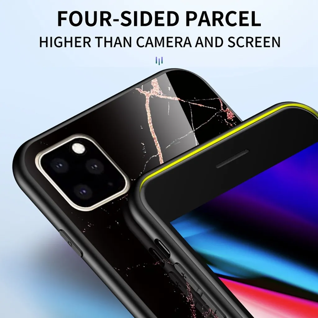Чехол для Iphone 11pro Max, 6,5 дюймов, модный, художественный, глянцевый, мраморный, ТПУ, мягкий, резиновый, чехол