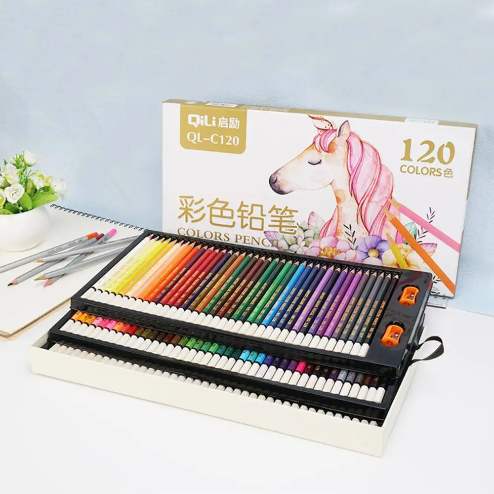 120 Color 150 цветной карандаш для художественного рисования, для детей, ручная работа, специальный цветной карандаш, мягкий толстый стержень, аксессуар премиум класса, цветной карандаш - Цвет: 120 Color