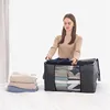 Foldable Closet Organizer Clothing Storage Bags Blankets Storage With Clear Window, Reinforced Handle and Sturdy Zipper 3