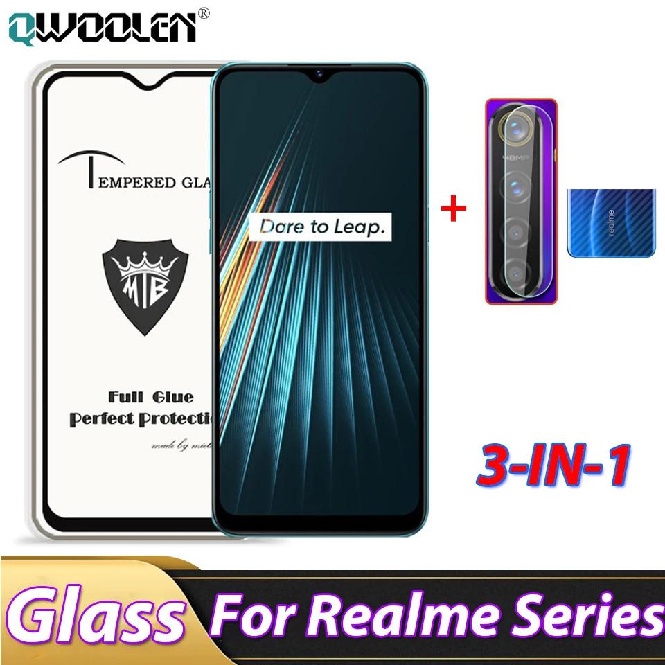 Закаленное стекло для экрана Realme 5i 5 Pro X2 защитная пленка объектива камеры