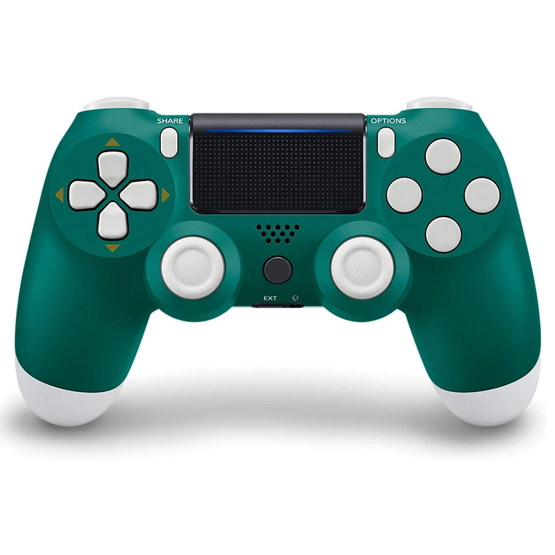 Green-White Модернизированная версия беспроводной Bluetooth контроллер для PS4 полное колебание L1R1 геймпад джойстик для Dualshock Play станция 4 - Цвет: Green-White