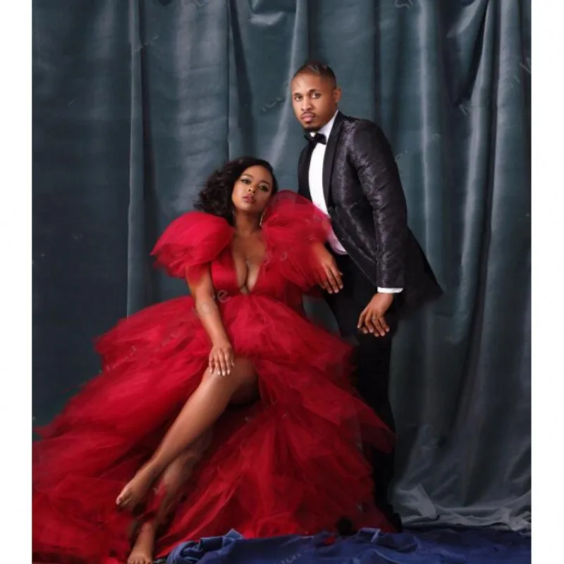 G575 (3) , Red One Shoulder Prewedding Shoot Long Trail Gown, (All Siz –  Style Icon www.dressrent.in