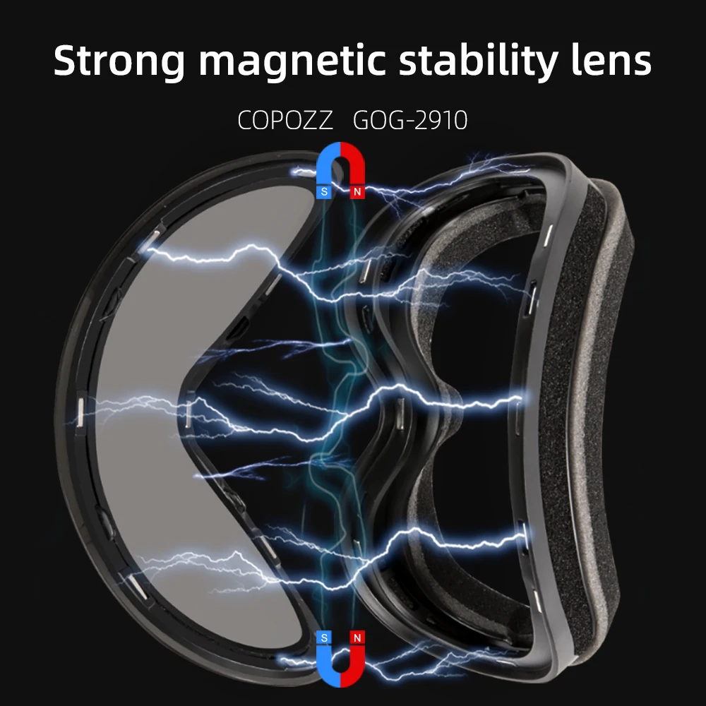 COPOZZ брендовые лыжные очки сильные магнитные устойчивые линзы UV400 противотуманные защитные лыжные очки для сноуборда для мужчин и женщин