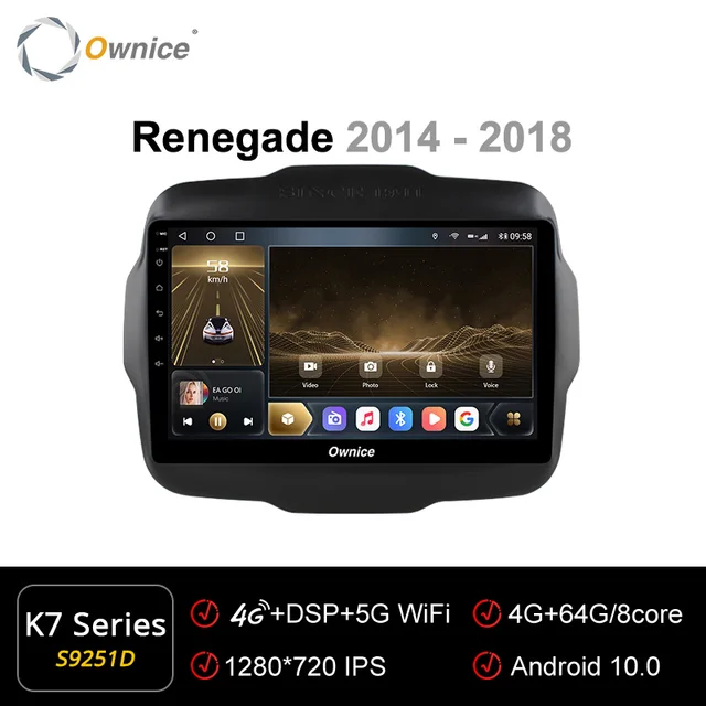 Ownice K7 6G+128G Car Radio for Jeep 