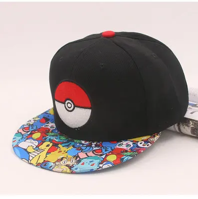 Кепка из Аниме Pokemon Go мультфильма Покемоны Пикачу бейсбольная унисекс для