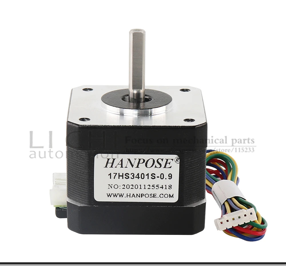 torque de 0,9 graus, 1.3A para impressoras CNC e 3D, 42 motor deslizante