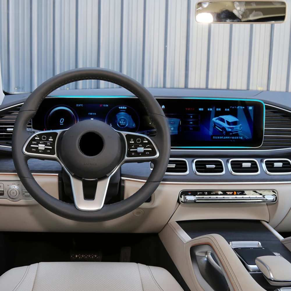 Для Mercedes-Benz GLE V167 Автомобильная навигационная панель монитора защитное стекло закаленное покрытие наклейка аксессуары