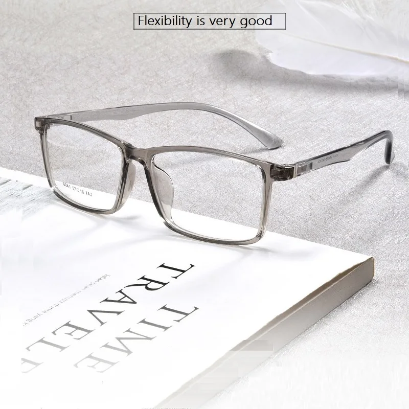 Gafas casuales TR90 para hombres, lentes de lectura con montura TR90 de  borde completo, con prescripción óptica clásica, ancho-140 - AliExpress