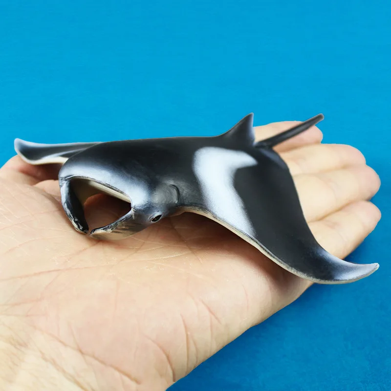 Морские организмы Детские когнитивные игрушки Реалистичные Manta Ray Манта модели рыб обои с изображением подводного мира цельные фигурки