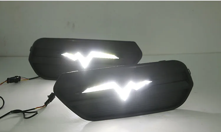 EOsuns led drl Дневной ходовой светильник для Honda AVANCIER- с движущимися желтыми поворотниками и синим ночным ходовым светильник