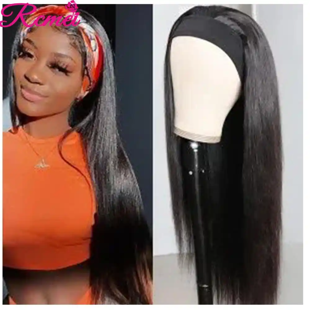 human hair headband wigs