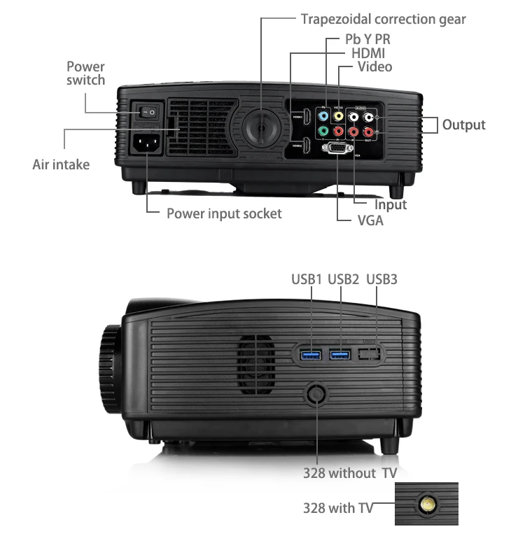 LED HD Projector SV-328 Android WiFi Bluetooth 1080P office Home Theater Multimedia Video Game Proyector Beamer projector near me