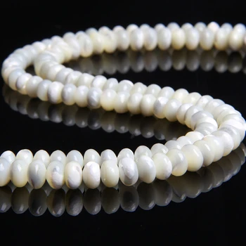 

White Natural round wheel Trochus shell beads Mop Mother of Pearl charm beads round flat white Loose Beads Jewelry Diy Bracelet