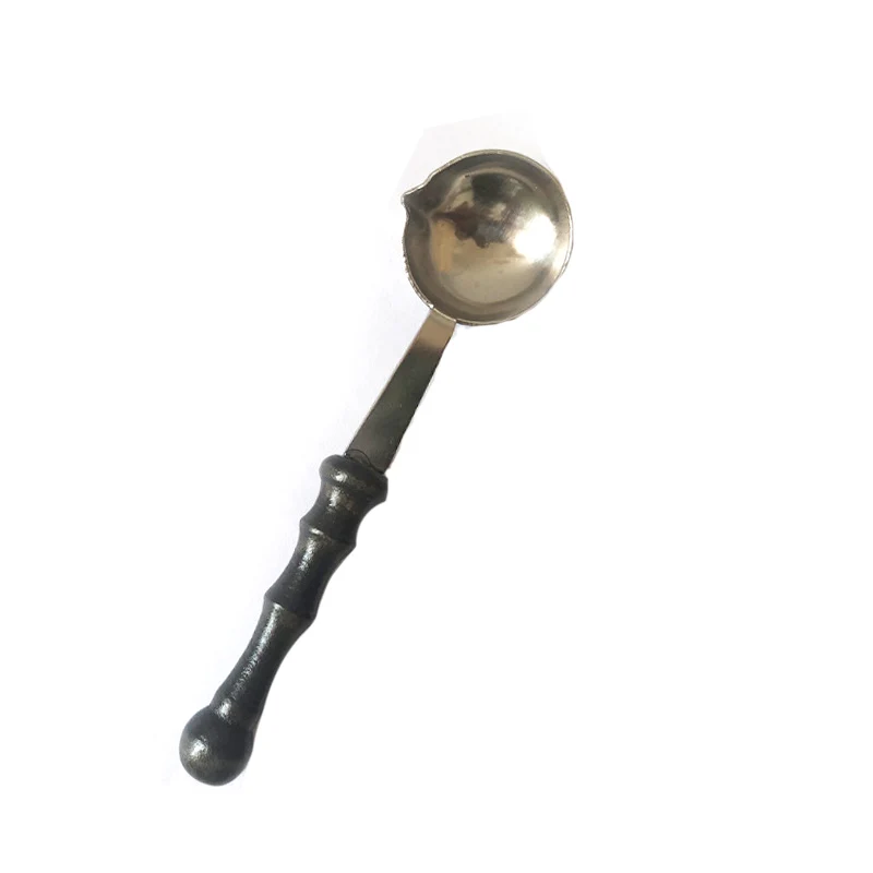 1 шт. винтажная деревянная ручка огненная краска ложка уплотнение штамп нагревание воска ложка огненная краска принадлежности для меток DIY ремесло принадлежности - Цвет: 2