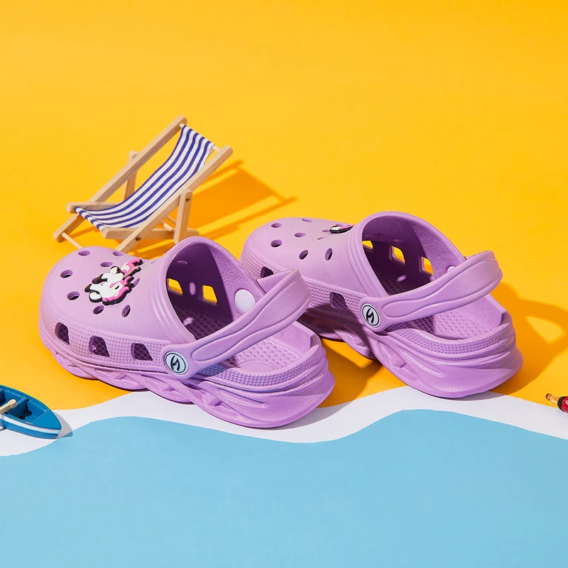 Cartoon Children's Sandals Kids Beach Flip Flop for Boys Girls Summer Mules Clogs Shoes Fashion Soft Slippers Garden Shoes